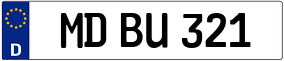 Trailer License Plate